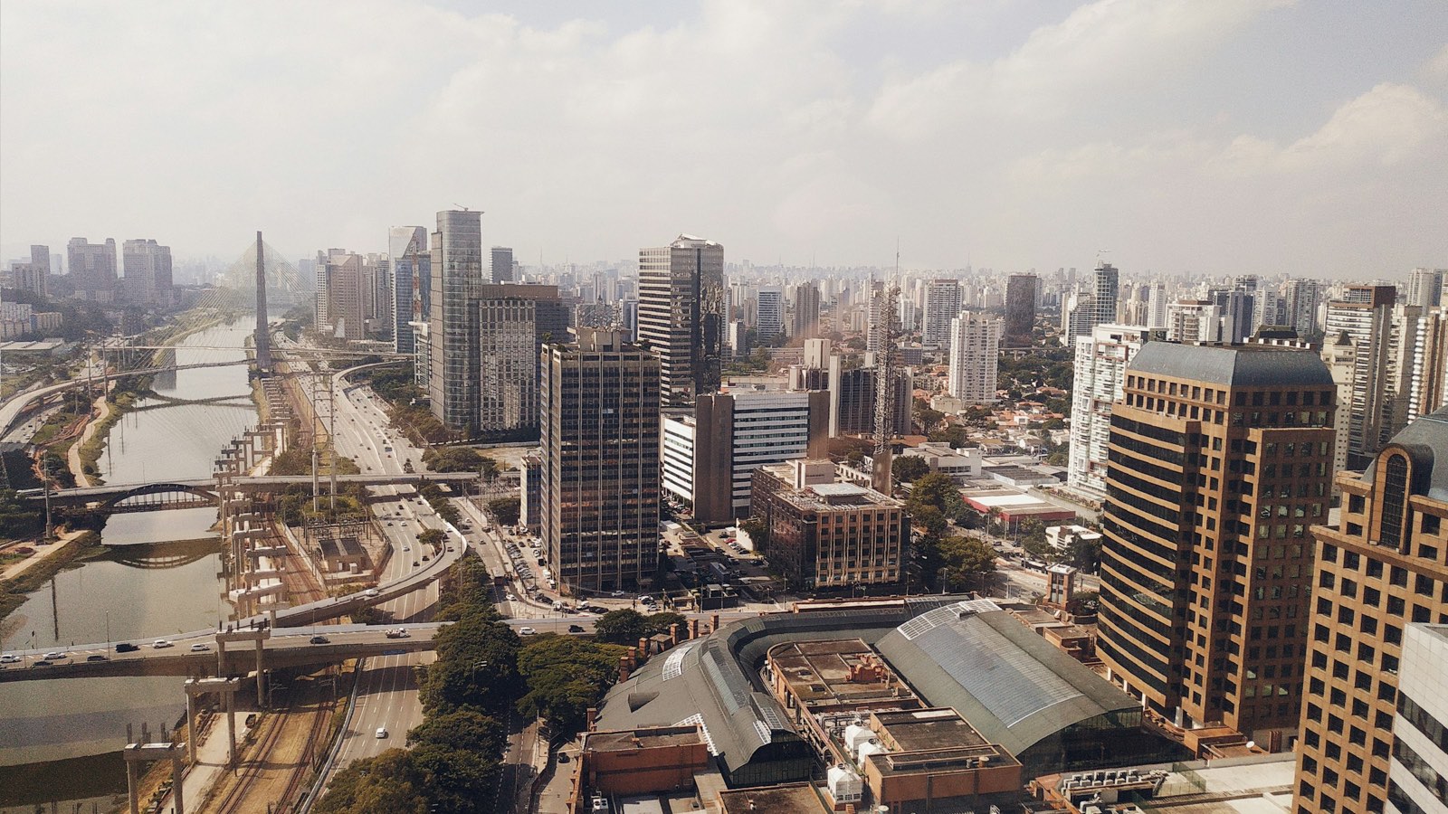 Skyline de cidade dos Estados Unidos